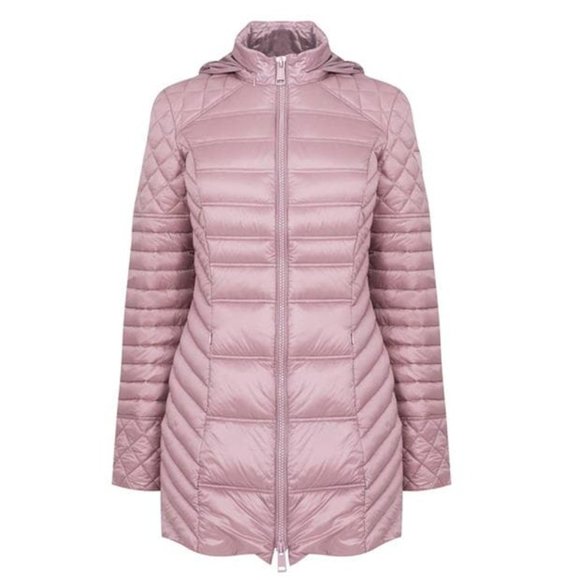 NWT GUESS Marciano QUILTED DOWN Natasha XS Mauve Puffer Jacket Coat - Picture 7 of 16